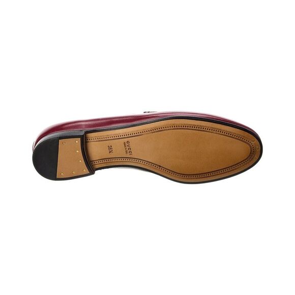 Gucci Jordaan Leather Loafer, Red - Picture 4 of 5